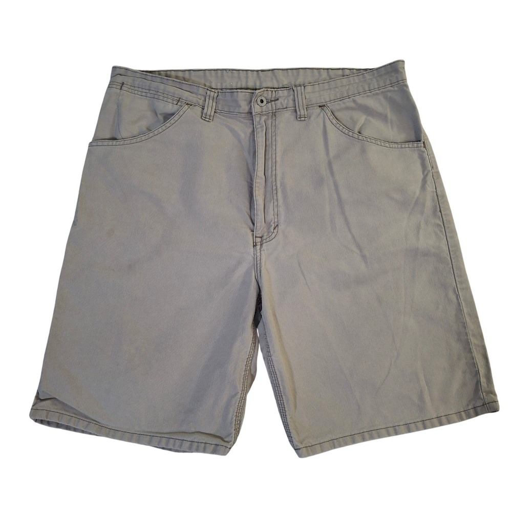 VTG 90s GAP Work Short Men's 38 Gray Cotton Canvas Carpenter Workwear Shorts